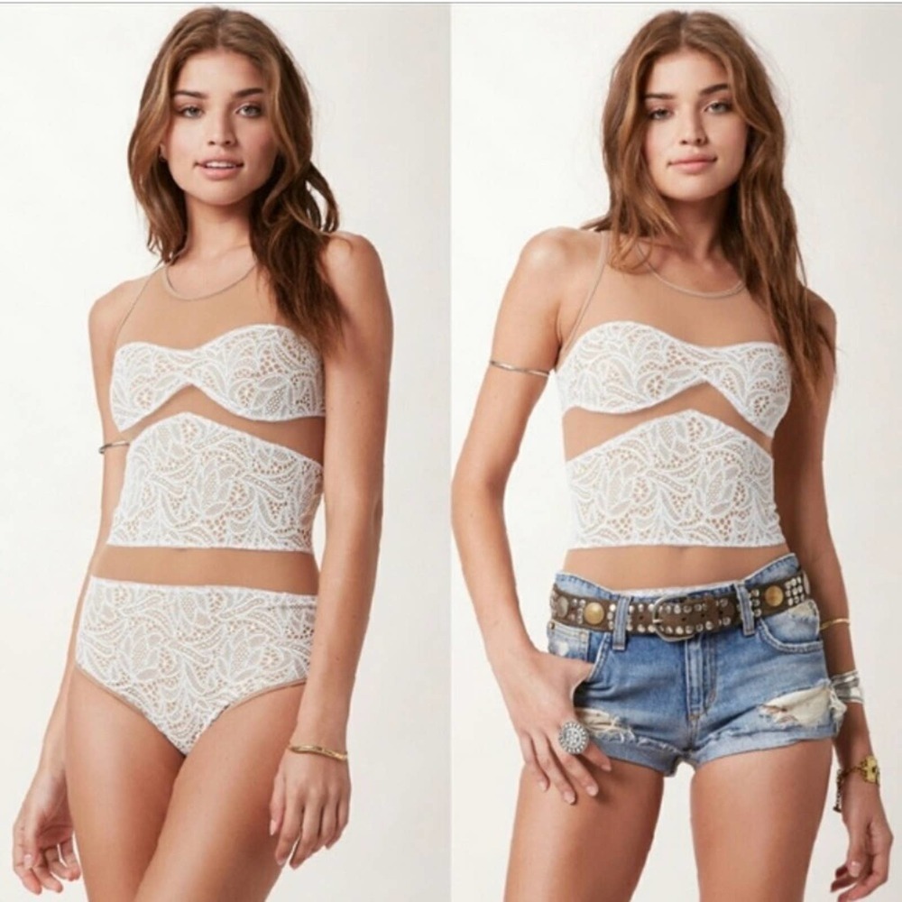 For Love & Lemons Boy Crazy Bodysuit sz L